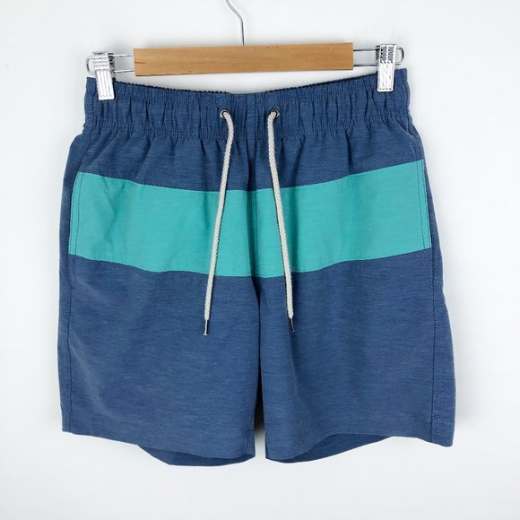 Faherty Other - FAHERTY Beacon swim trunk blue and teal